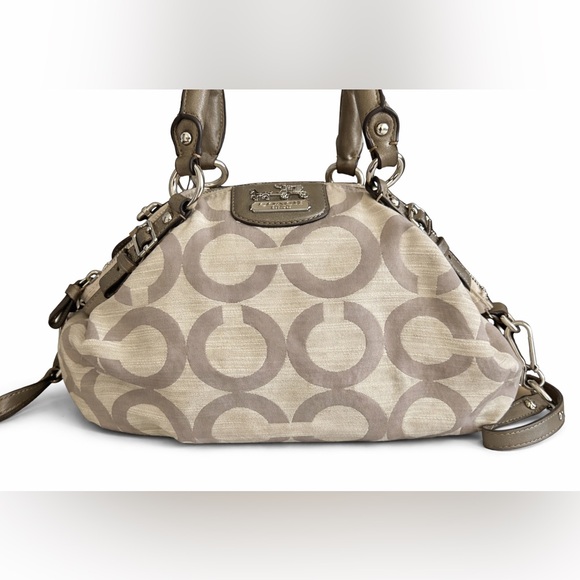 Coach Madison B1182-17000 Khaki Satchel Bag - Picture 2 of 11